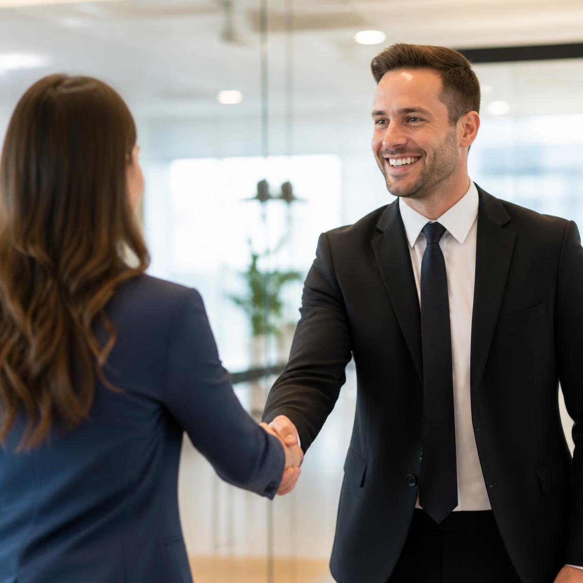 CorePay partner shaking hands
